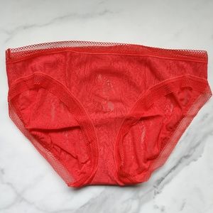 NWT SOMA STRETCH LACE HIPSTER PANTY IN RED VAMP SIZE SMALL